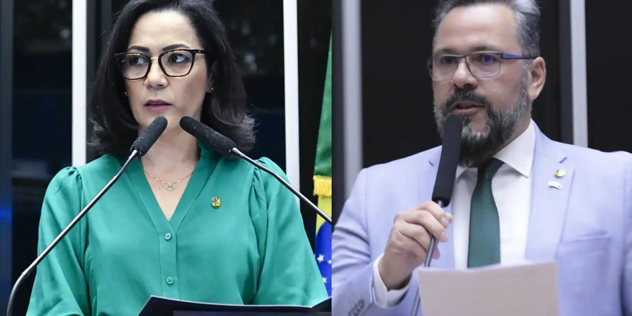 Mailza Assis e Alan Rick durante campanha no Acre