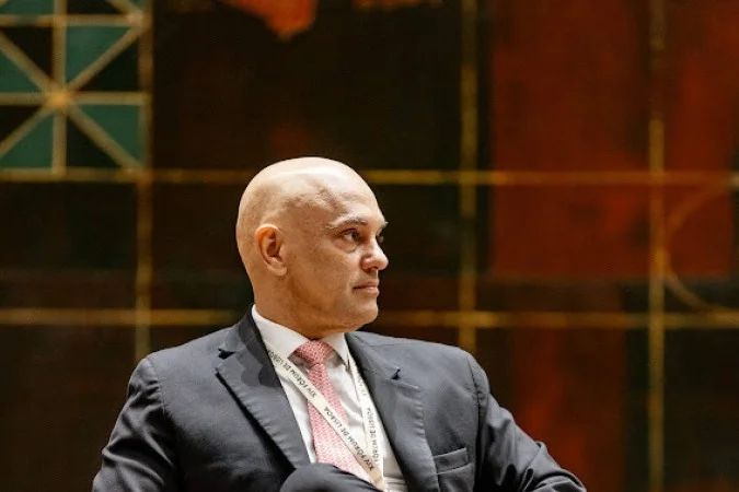 Ministro Alexandre de Moraes em sessão do STF