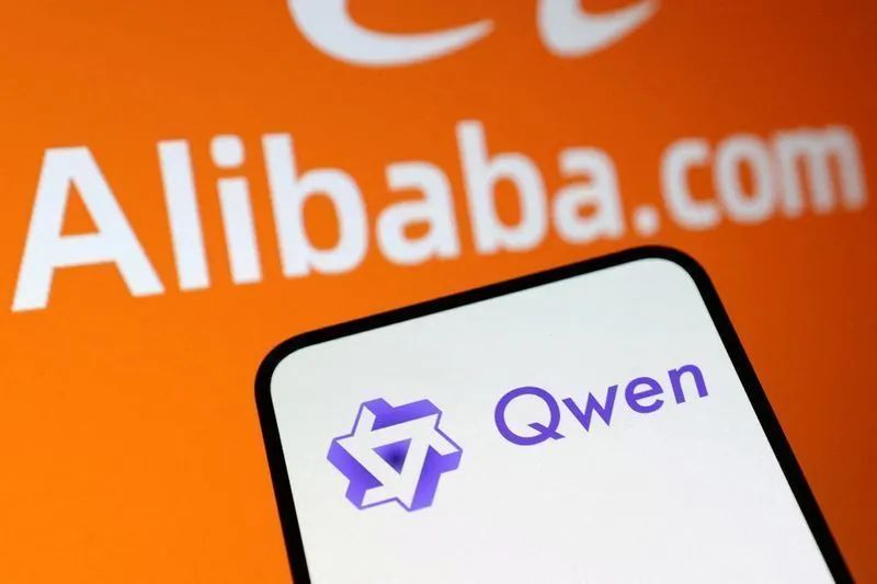 Logotipo da Alibaba em tela de computador