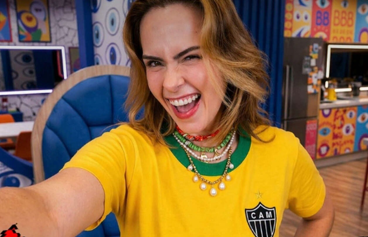 Ana Paula Renault comemorando vitória no BBB 26