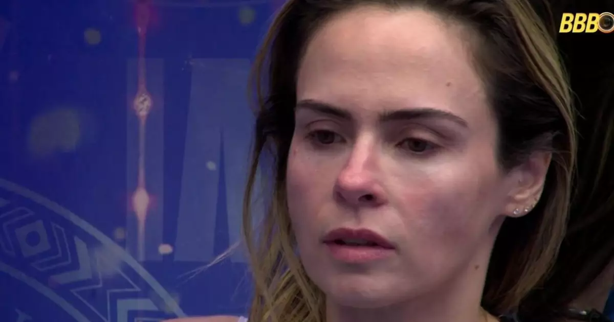 Ana Paula Renault chorando nos bastidores do BBB 26