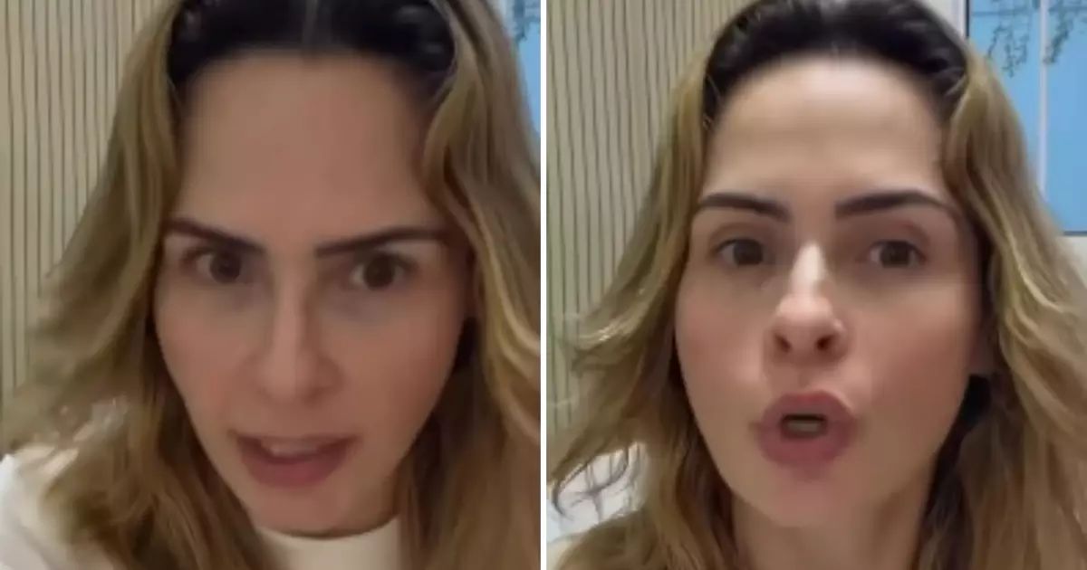 Ana Paula Renault em foto divulgando posicionamento político