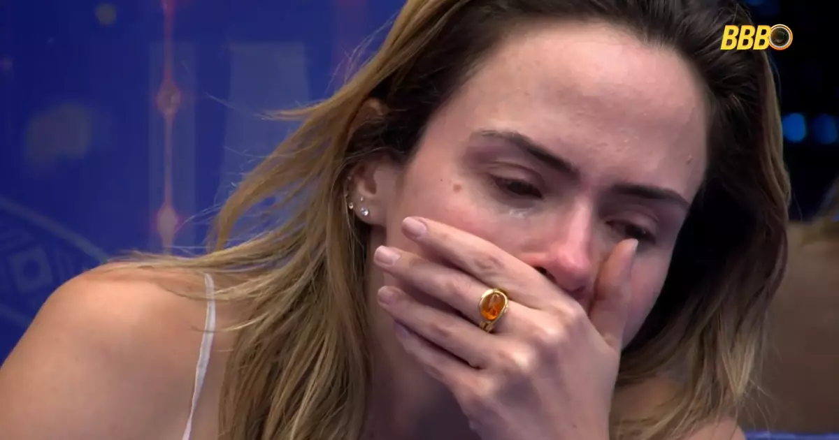 Ana Paula Renault emocionada no BBB 26 após receber notícia
