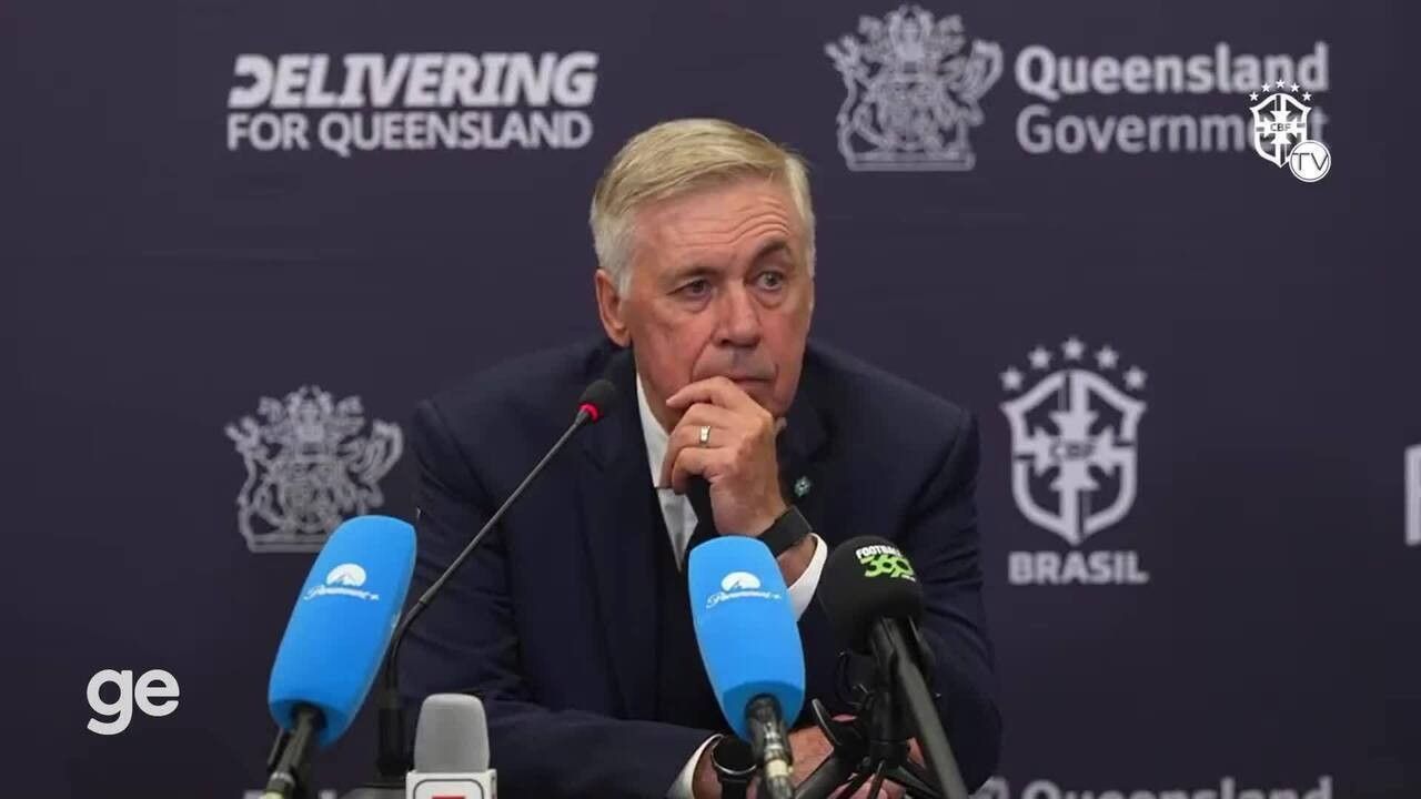 Carlo Ancelotti em coletiva após amistoso