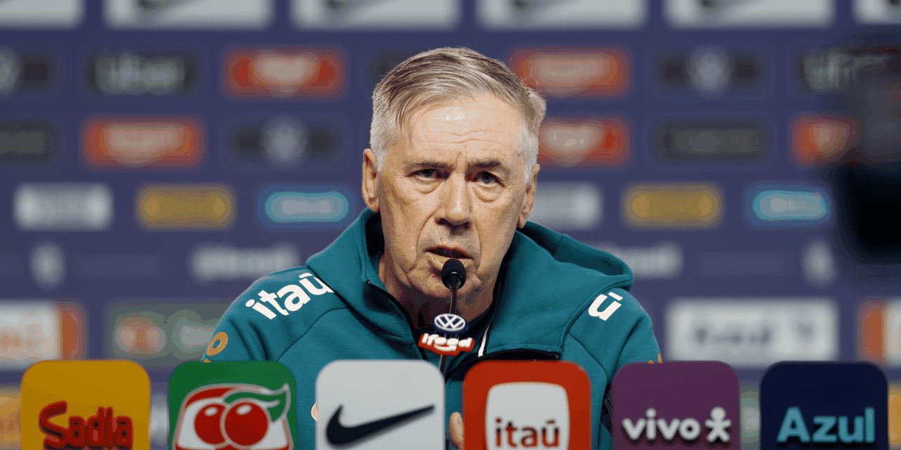 Carlo Ancelotti em coletiva antes do jogo contra a Escócia