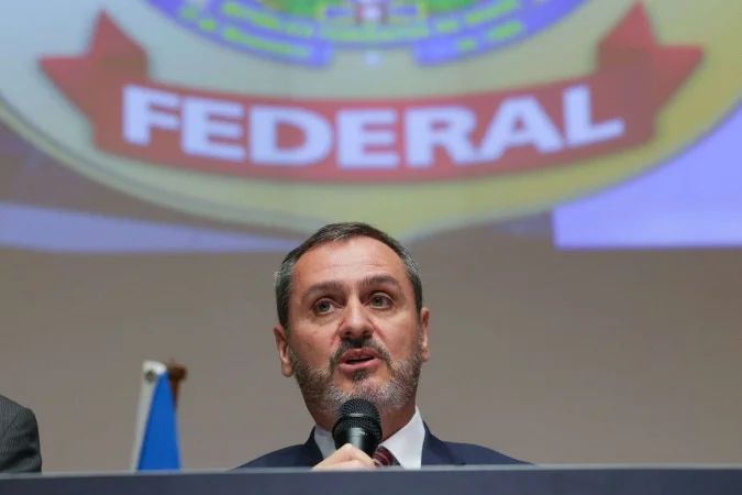 Andrei Rodrigues durante cerimônia de formatura da Polícia Federal