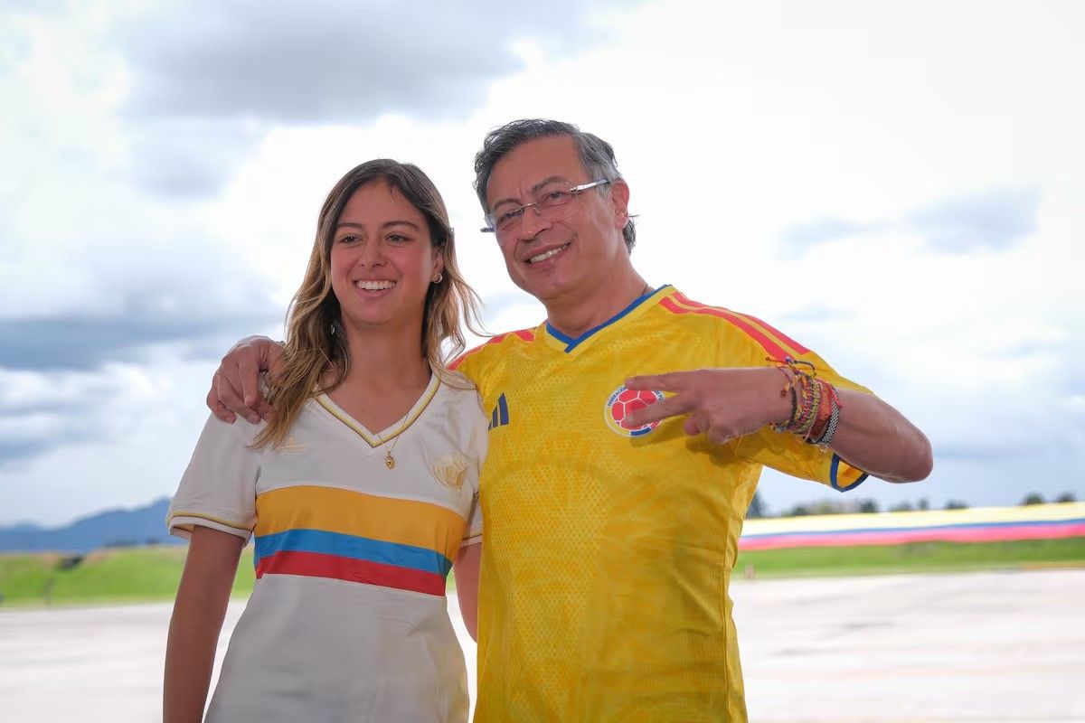 Antonella Petro em treino pela escolinha do Millonarios