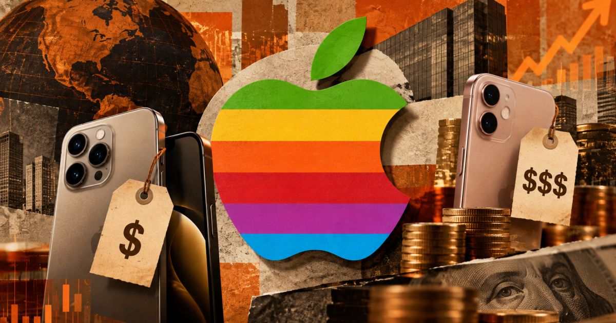 iPhone 18 Pro e iPhone Duo sobre mesa durante apresentação