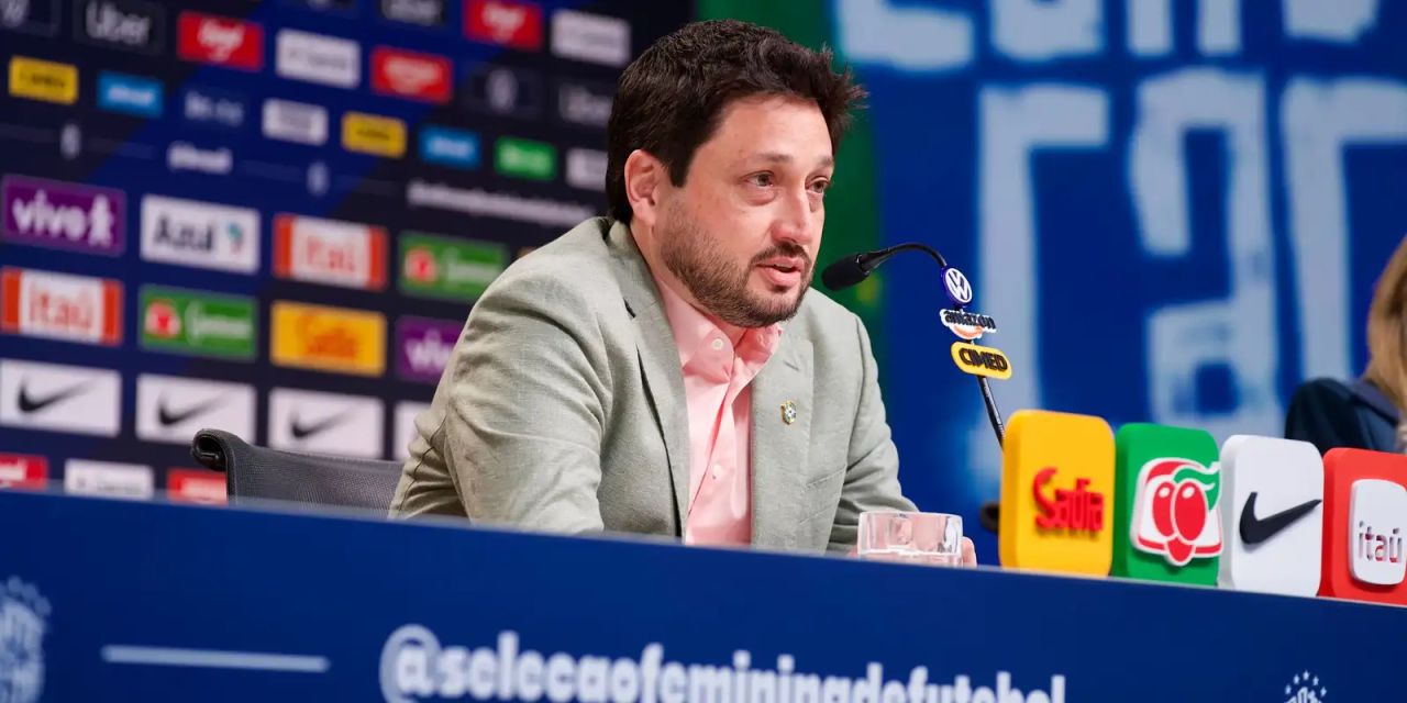 Coletiva de imprensa da seleção feminina de futebol