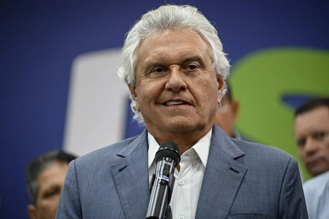 Ronaldo Caiado em evento de lançamento de pré-candidatura