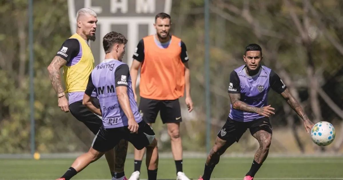 Treino do Atlético na Cidade do Galo