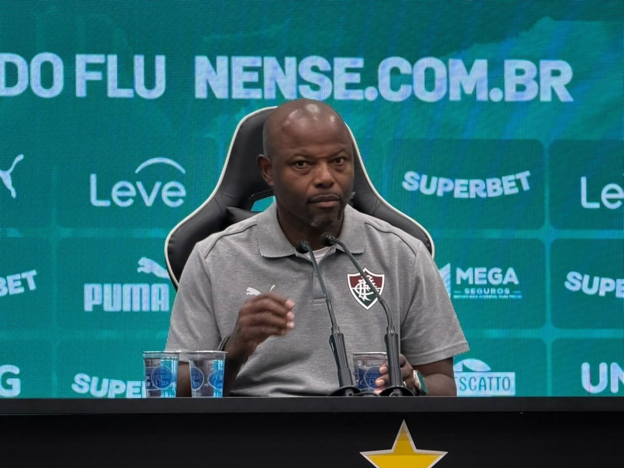 Marcão em entrevista após derrota para Atlético-MG