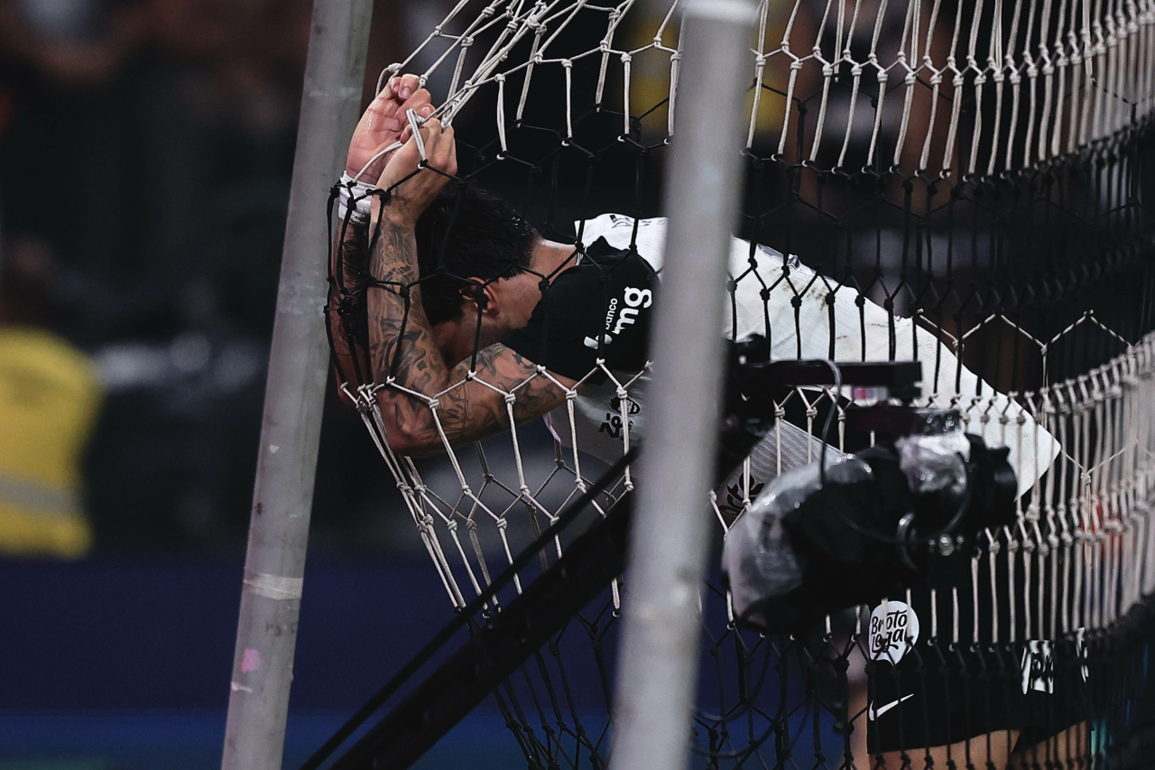 Jogadores do Atlético-MG em partida do Brasileirão