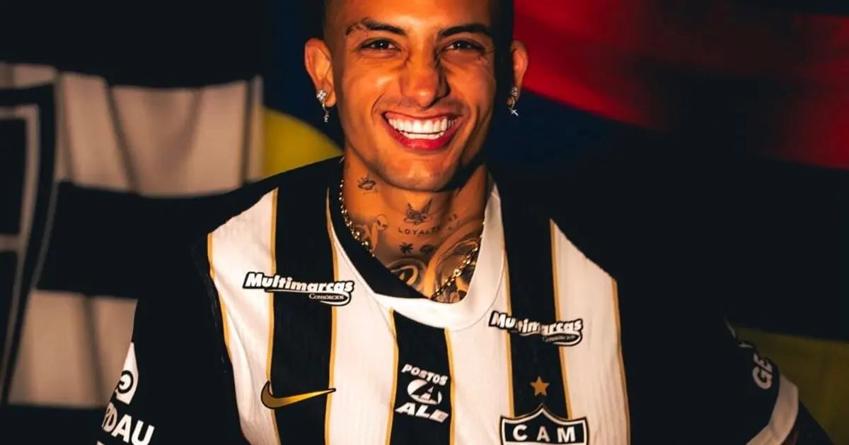 Kevin Castaño em ação com a camisa do Atlético