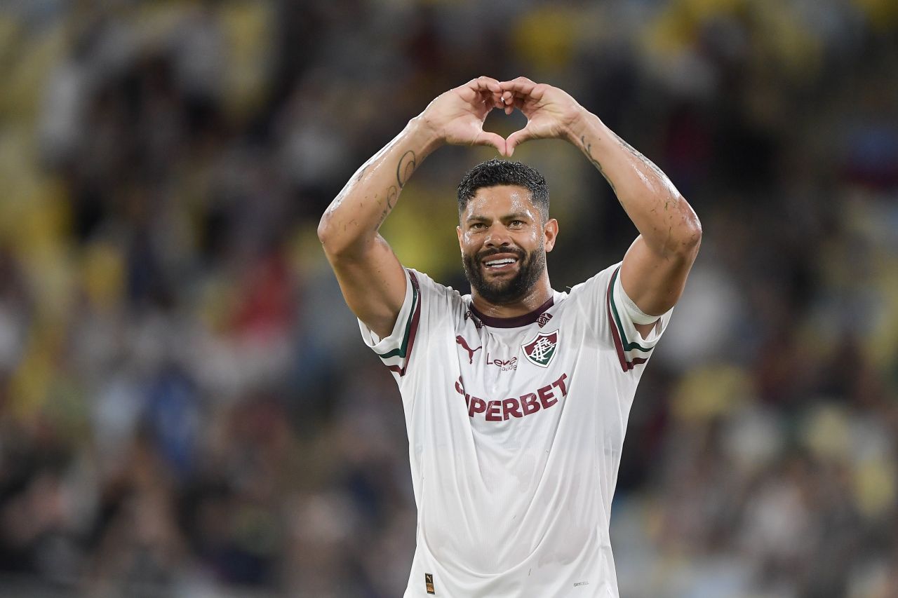 Jogadores do Fluminense comemoram gol durante amistoso