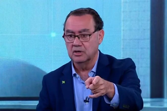 Augusto Cury durante sabatina na Jovem Pan