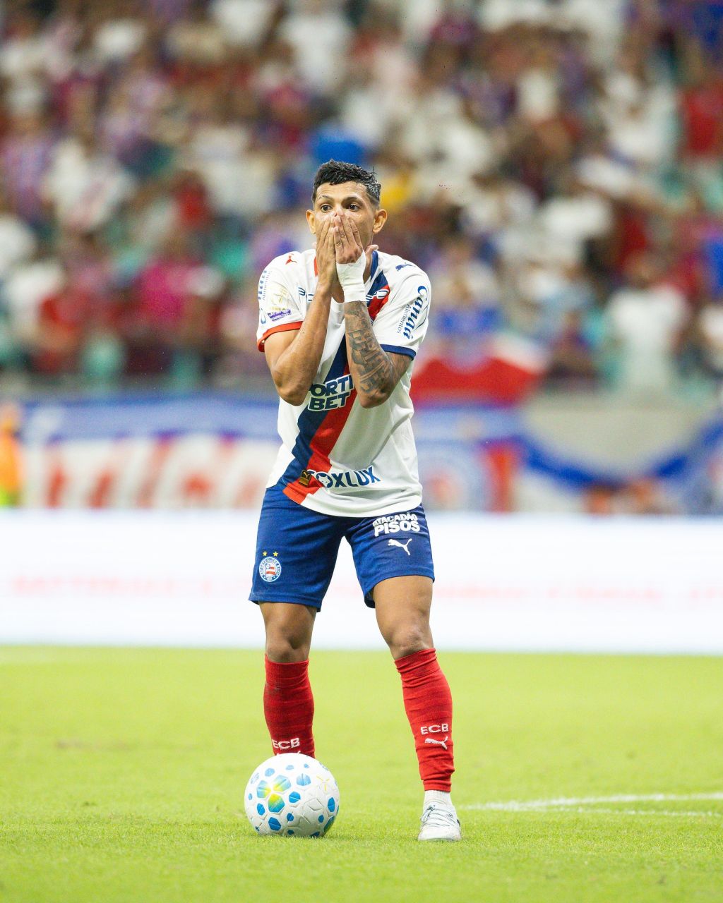 Erick Pulga durante Bahia x Cruzeiro na Fonte Nova