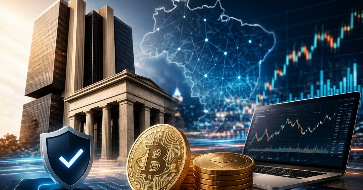 Tela de plataforma de negociação de criptomoedas