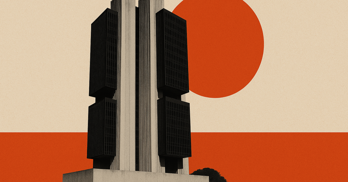 Mesa do Copom durante reunião no Banco Central