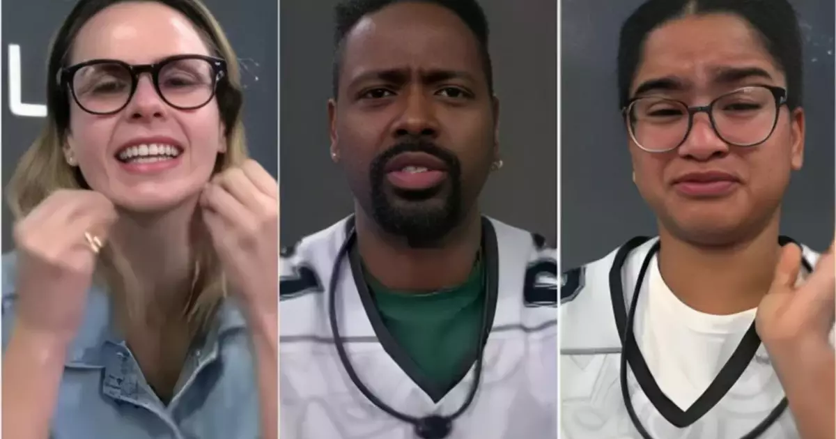 Milena, Leandro e Ana Paula no Big Brother Brasil 26