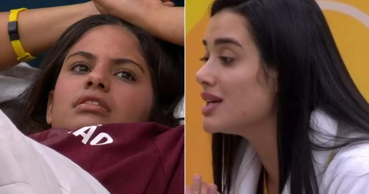 Gabriela se afasta de Jordana no quarto do líder