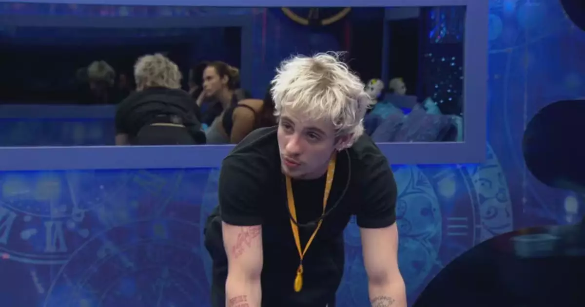 Juliano Floss falando enquanto lidera no BBB 26