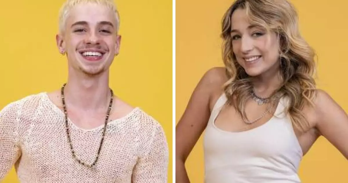 Juliano Floss e Samira Sagr durante prova no BBB 26