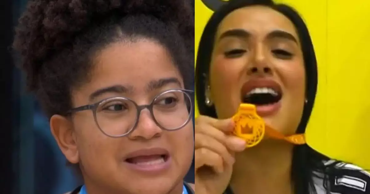 Milena e Jordana durante Prova do Líder no BBB 26