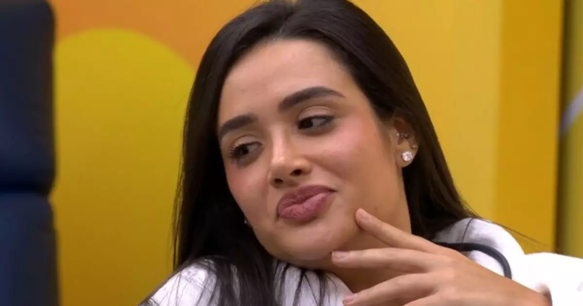 Jordana emocionada no Quarto do Líder do BBB26