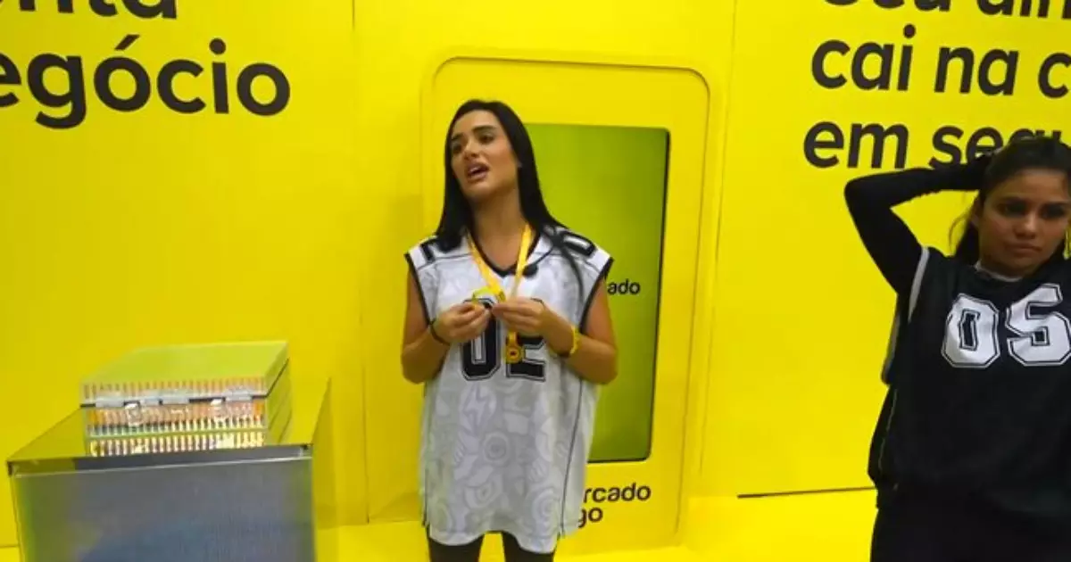 Jordana comemora vitória na Prova do Líder do BBB26
