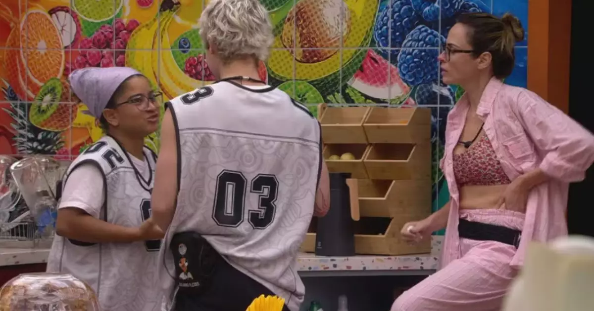 Confinados do BBB26 em conversa durante a madrugada