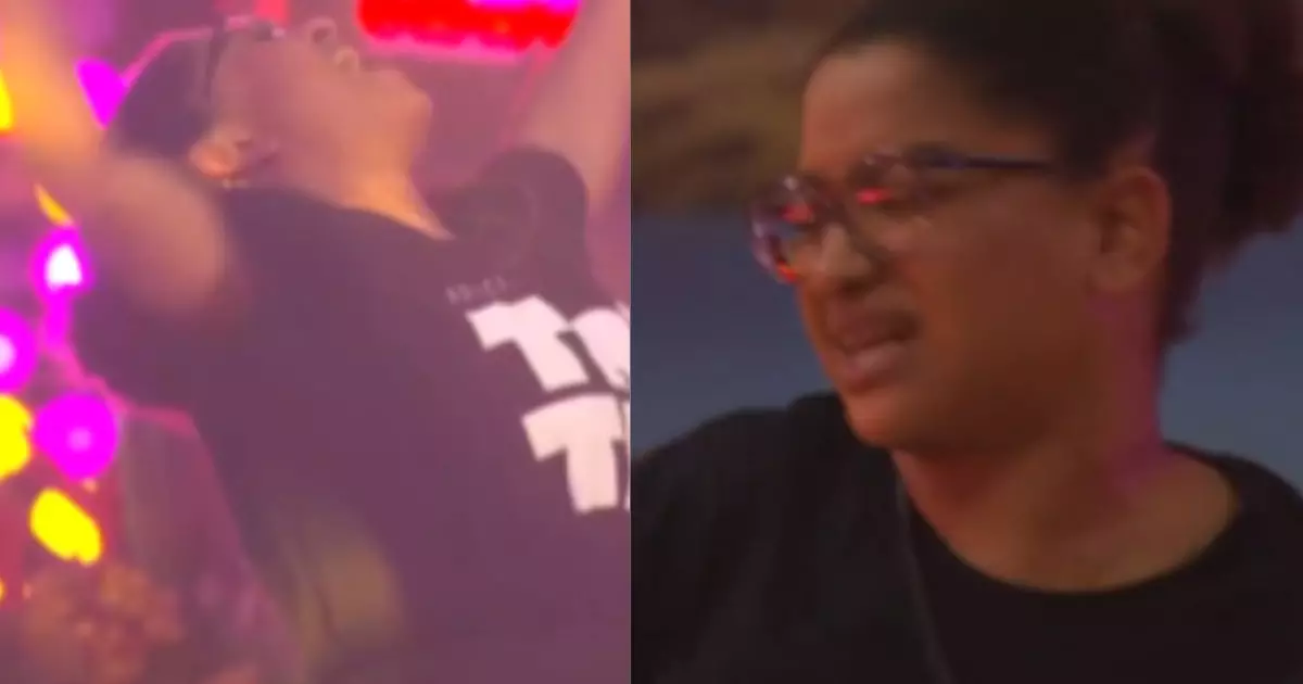 Milena canta e dança durante festa do BBB26