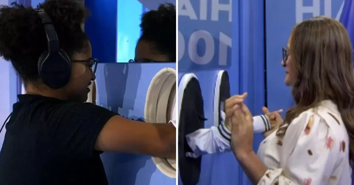 Milena emocionada durante reencontro com a mãe Neide no BBB26