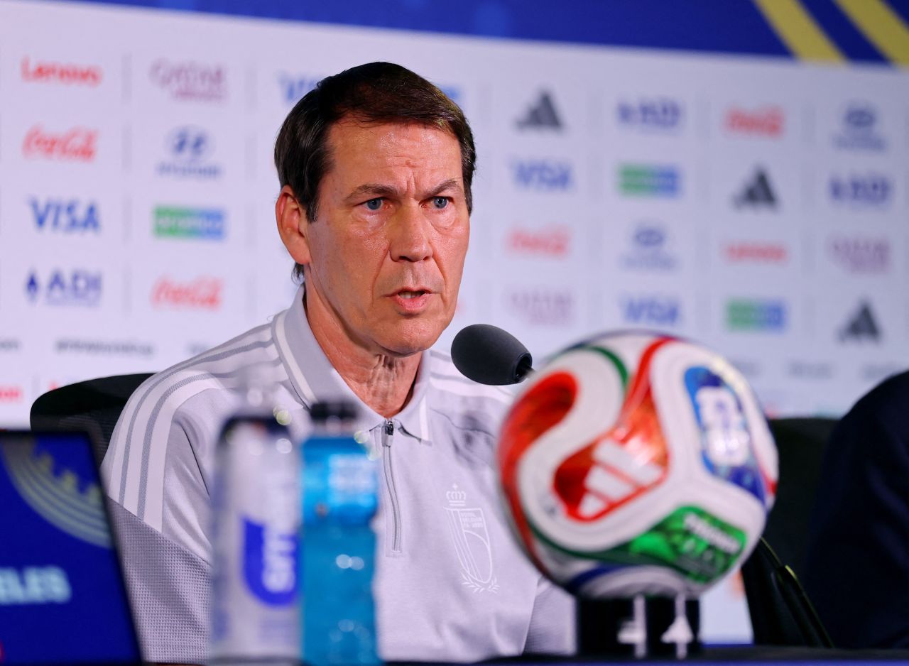 Rudi Garcia em coletiva antes de Bélgica x Espanha