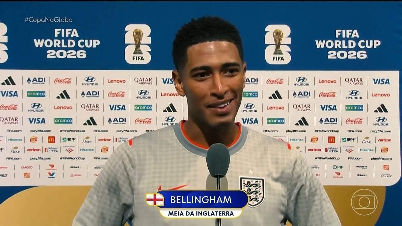 Jude Bellingham em ação pela seleção inglesa