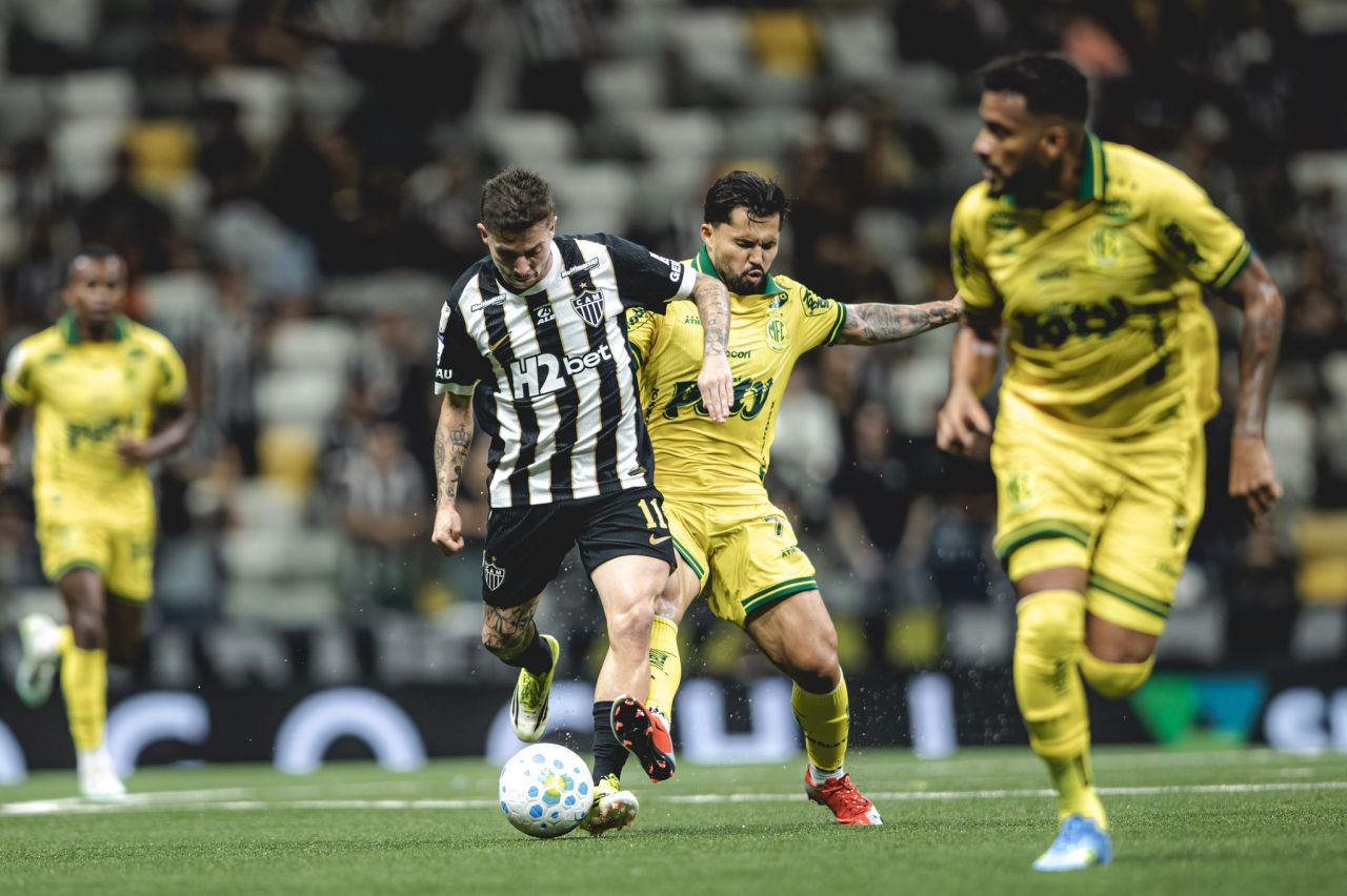 Bernard em ação pelo Atlético-MG