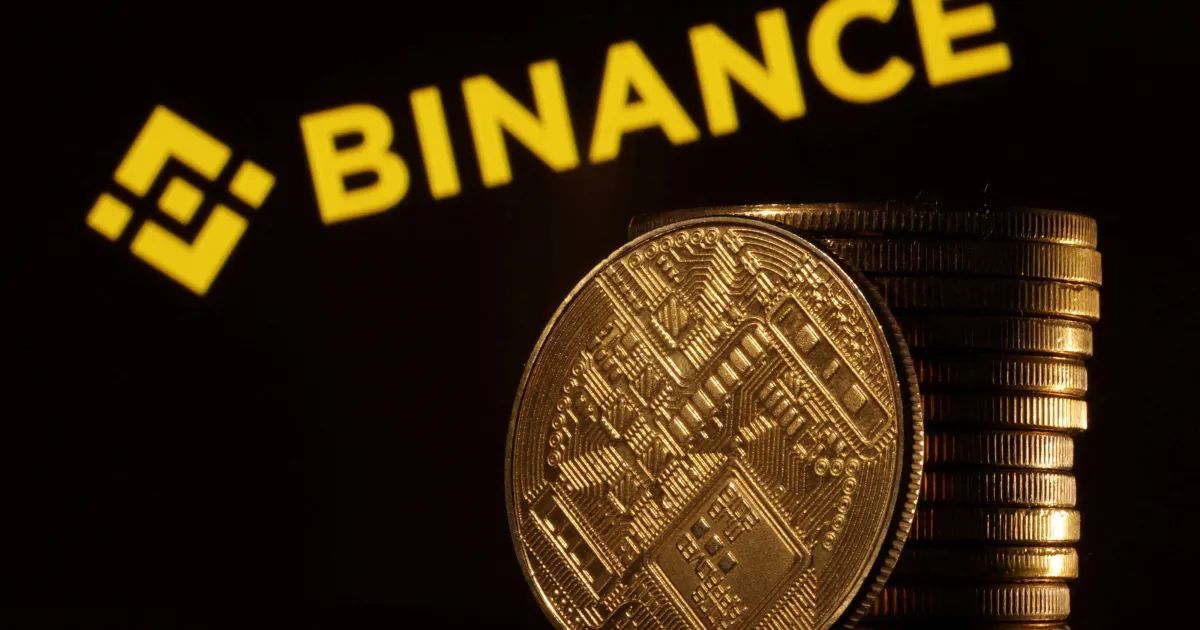 Painel da Binance em tela de computador