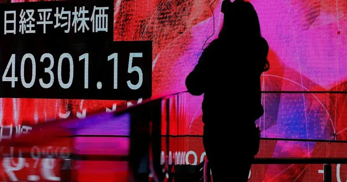 Fechamento das bolsas asiáticas em painel de cotações