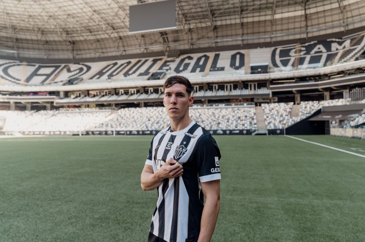 Thiago Borbas com a camisa do Atlético-MG