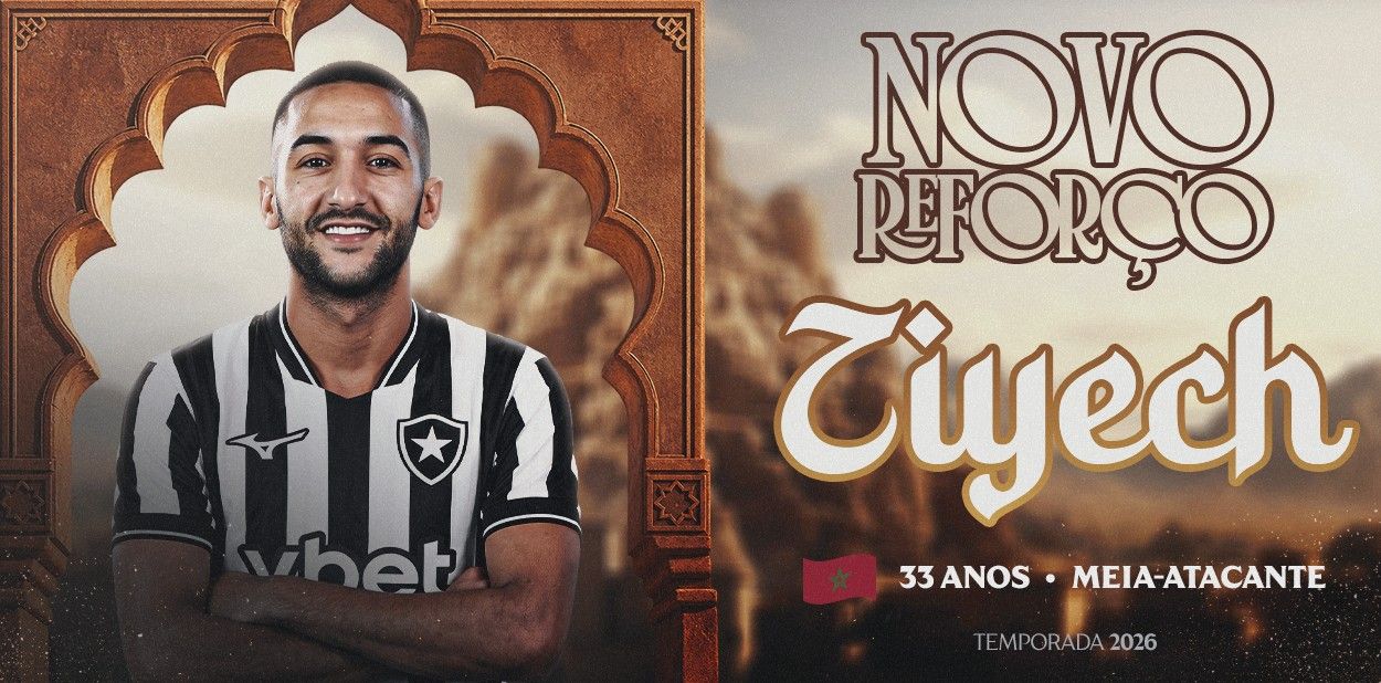 Hakim Ziyech em chegada ao Rio de Janeiro