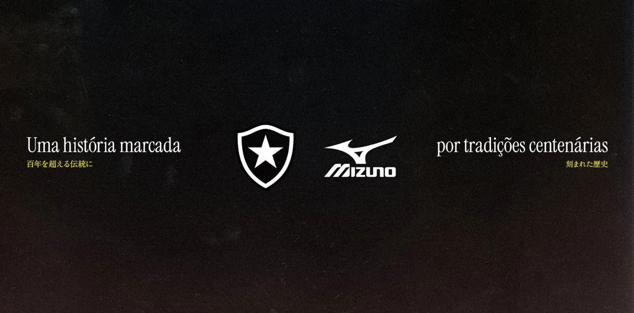 Logos da Mizuno e do Botafogo