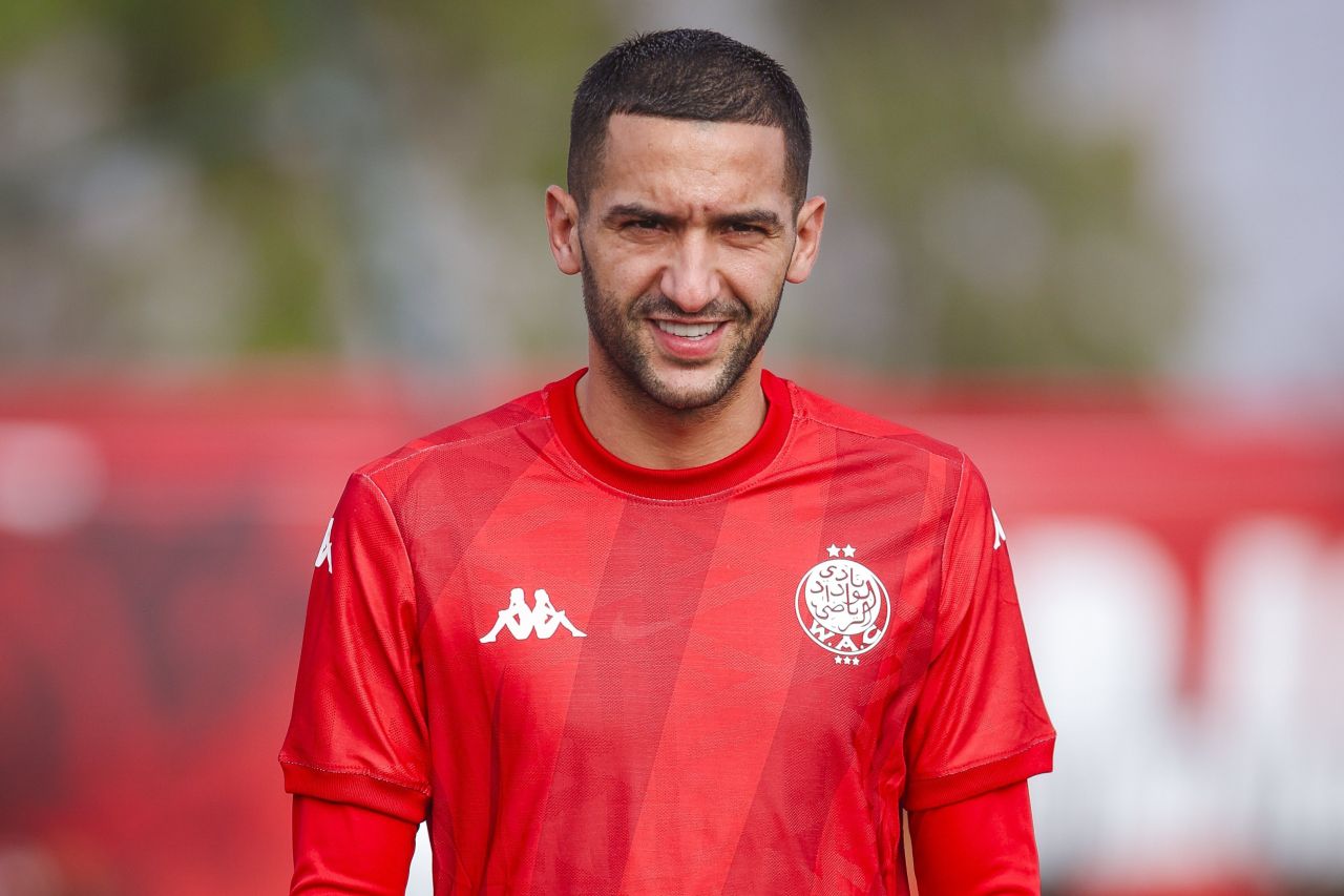 Hakim Ziyech em ação pelo Wydad Casablanca