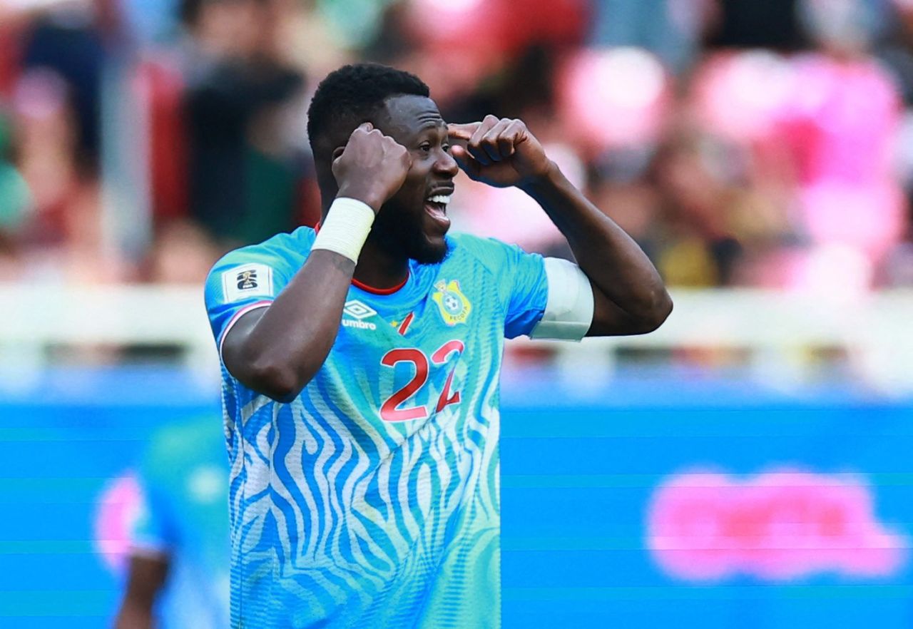 Chancel Mbemba em ação pela seleção da RD Congo