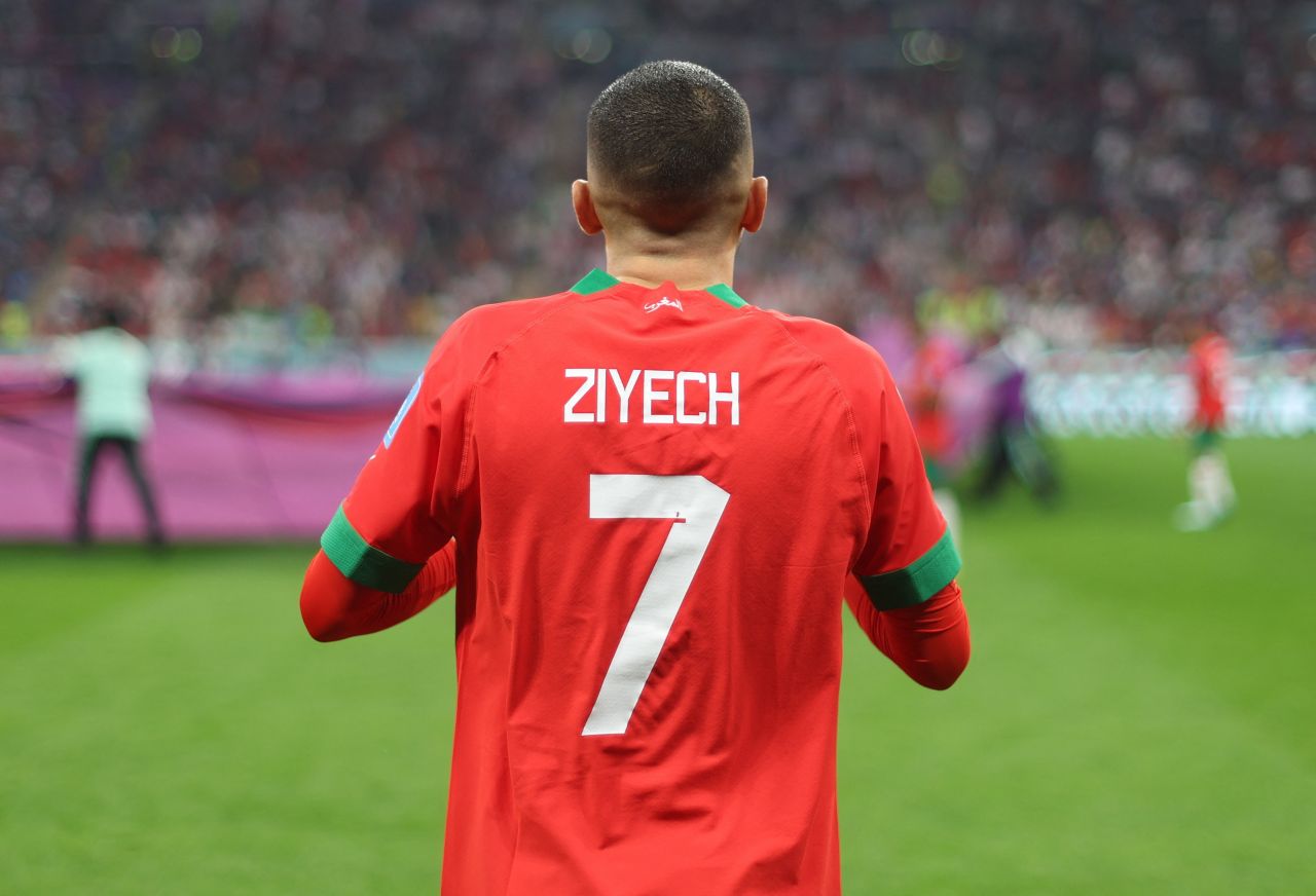 Hakim Ziyech em ação pelo Wydad Casablanca