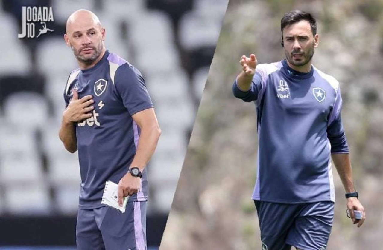 Franclim Carvalho em coletiva no Estádio Nilton Santos