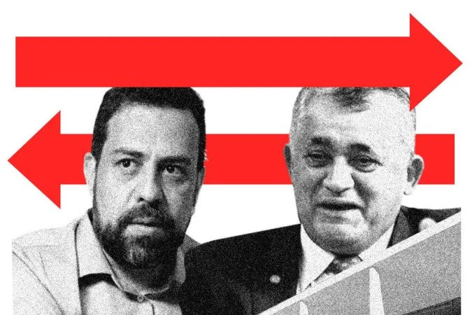 Guilherme Boulos e José Guimarães no Planalto