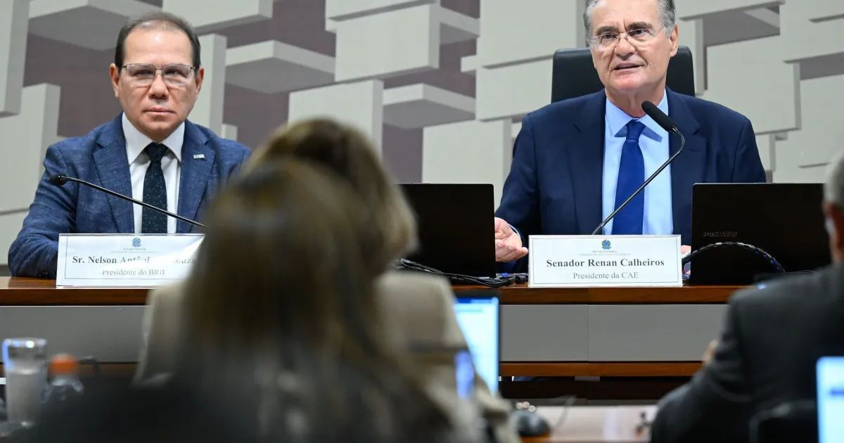 Presidente do BRB durante audiência no Senado