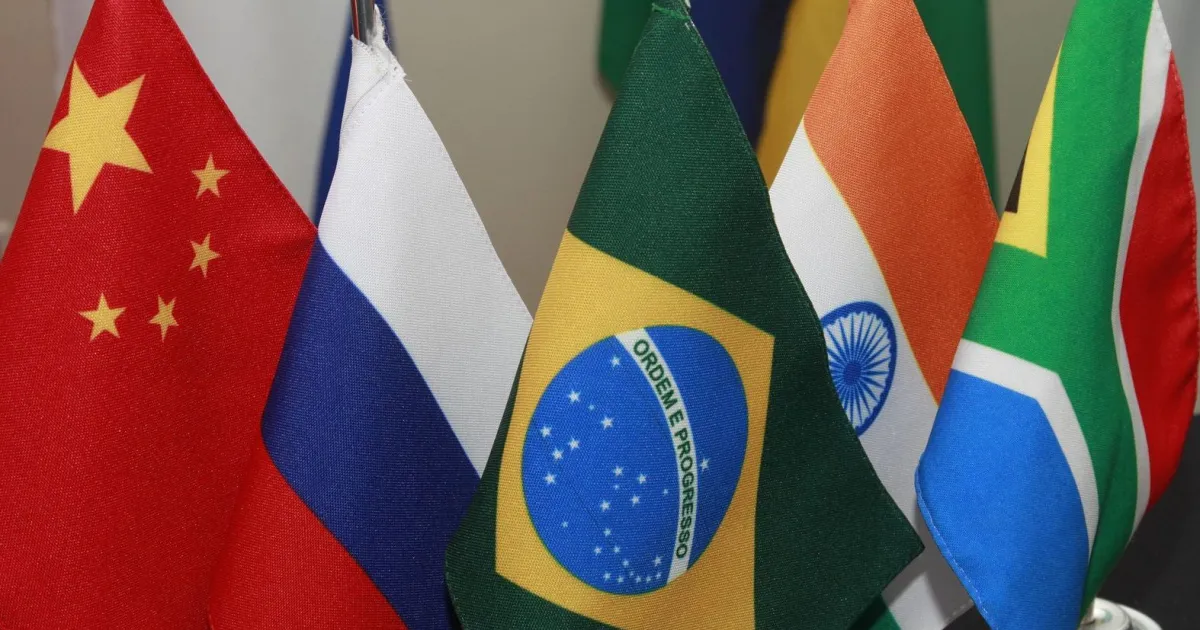 Conceito de pagamentos internacionais entre países do BRICS