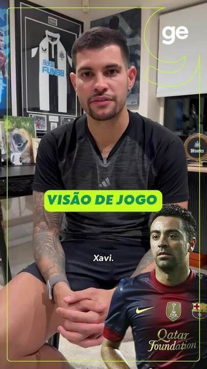 Bruno Guimarães durante partida pelo Newcastle