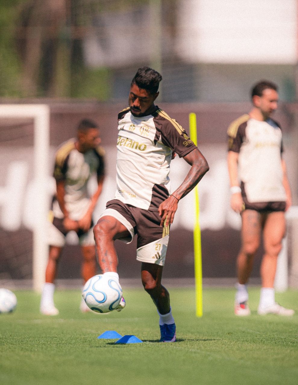 Bruno Henrique em treino do Flamengo